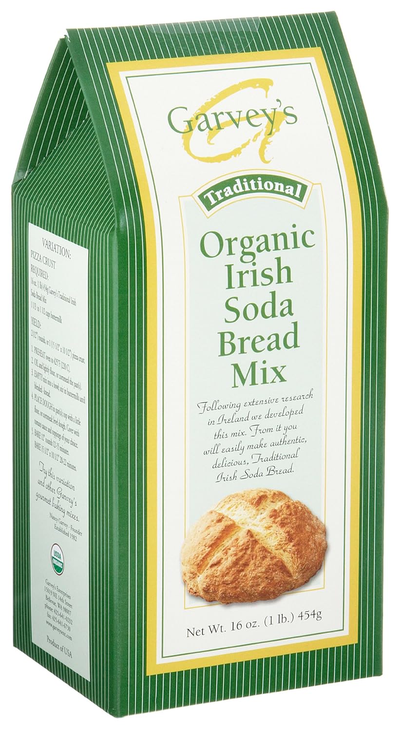 Garvey's Organic Traditional Irish Soda Bread Mix, 16-Ounce Box, 102165-1 : Grocery & Gourmet Food