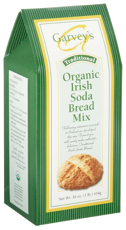 Garvey's Organic Traditional Irish Soda Bread Mix, 16-Ounce Box, 102165-1 : Grocery & Gourmet Food