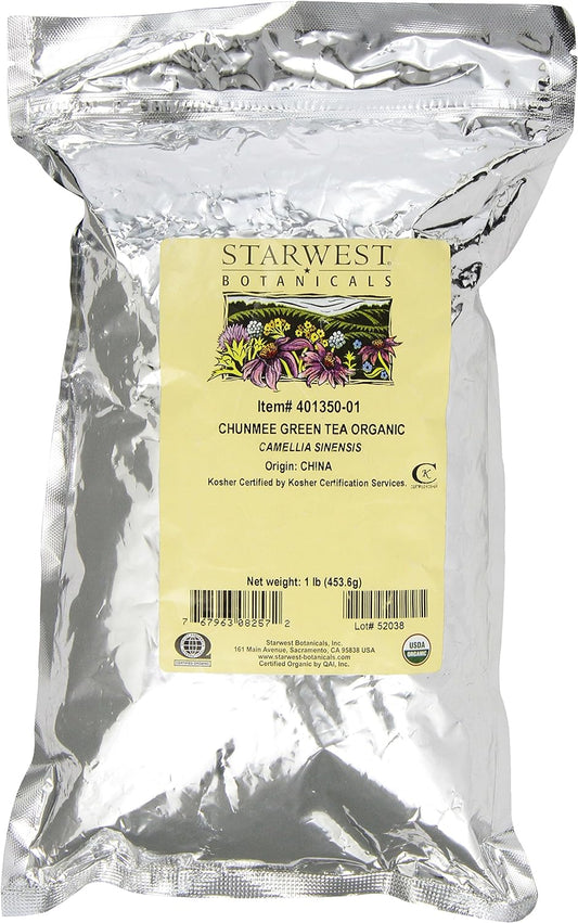 Starwest Botanicals Organic Chunmee Greentea, 1-pound Bag : Health & Household