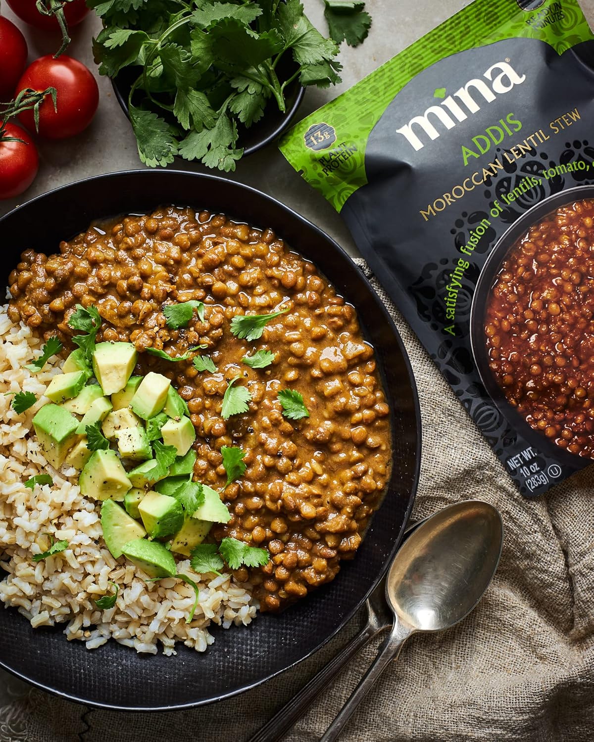Mina, Loubia Moroccan White Bean Stew, 10 Ounce : Grocery & Gourmet Food