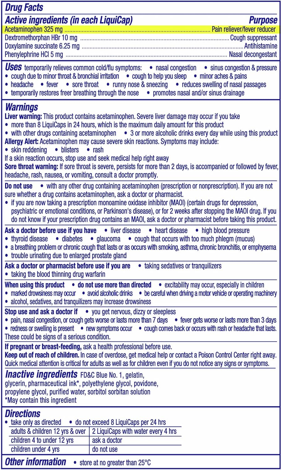 Vicks NyQuil Severe Cold, Flu, & Congestion Medicine, 24 Liquicaps, Maximum Strength, 24Count : Everything Else