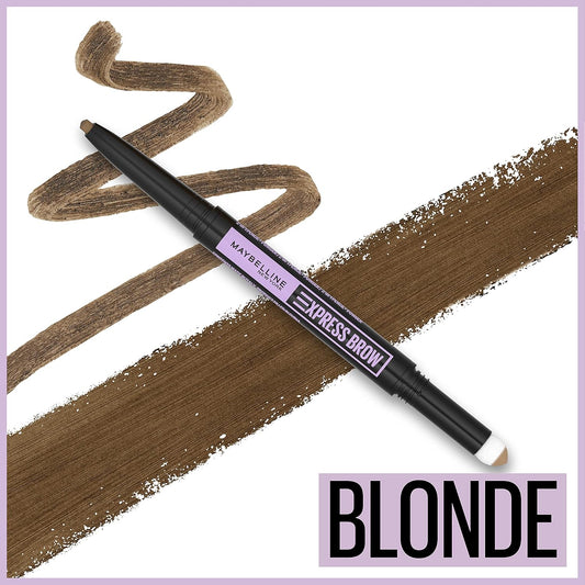 Maybelline Express Brow 2-In-1 Pencil And Powder Eyebrow Makeup, Blonde, 1 Count