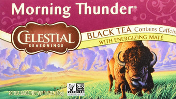 Celestial Seasonings Black Tea Morning Thunder, 20-Count (Pack Of 6)