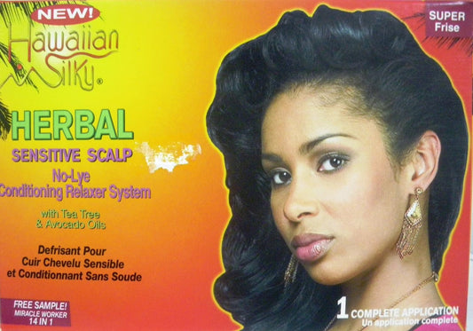 Hawaiian Silky Herbal No Lye Relaxer Kit - Regular (1 pack) 80025 : Hair Relaxer Conditioners : Beauty & Personal Care