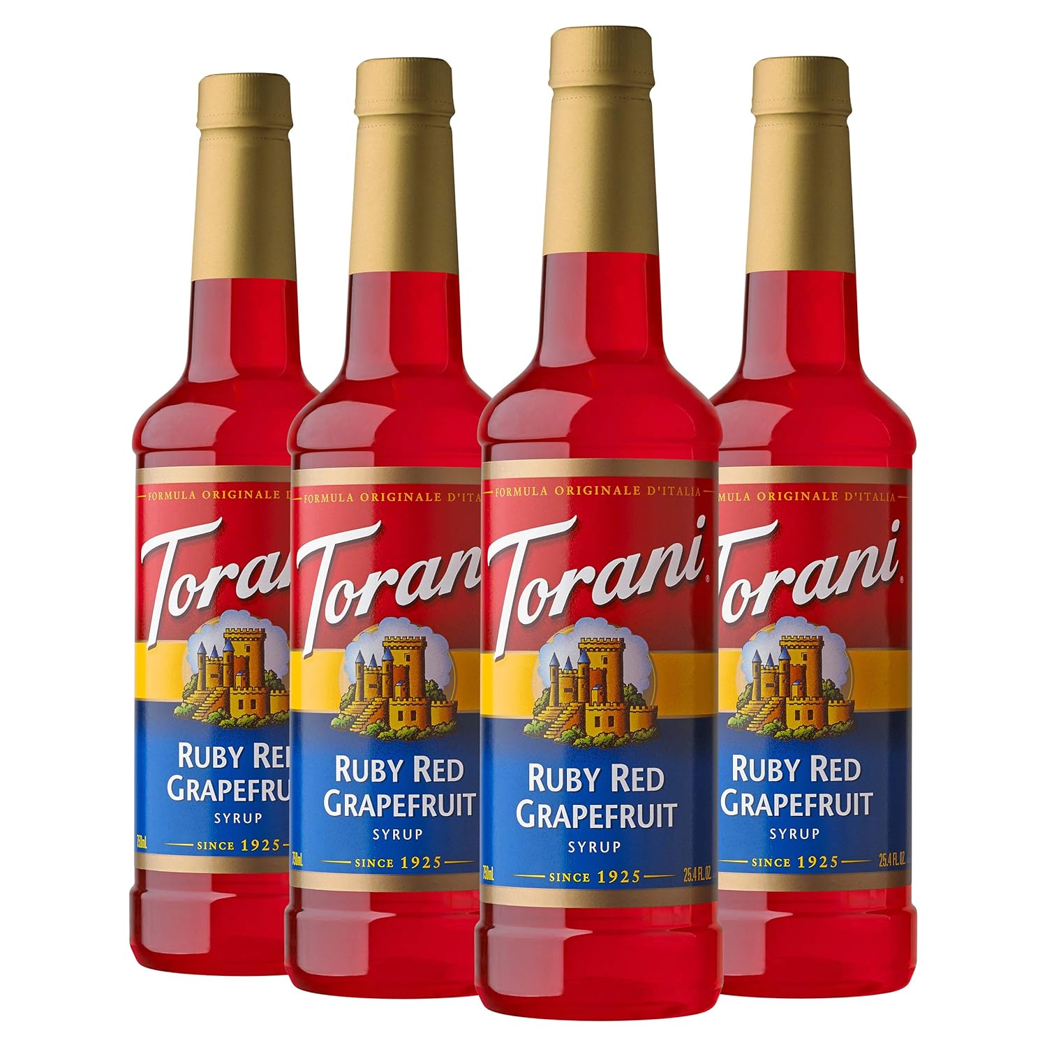 Torani Syrup, Ruby Red Grapefruit, 25.4 Ounces (Pack Of 4)