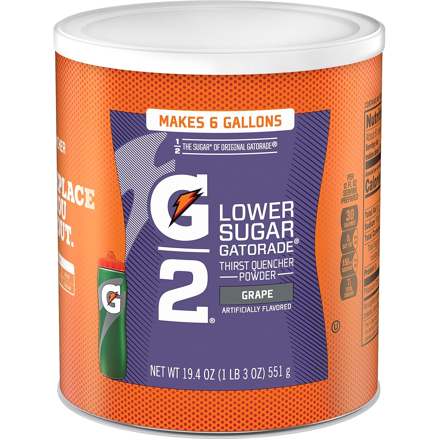 Gatorade Thirst Quencher Powder, G2 Low Calorie, Grape, 19.4 Ounce (Pack Of 3)