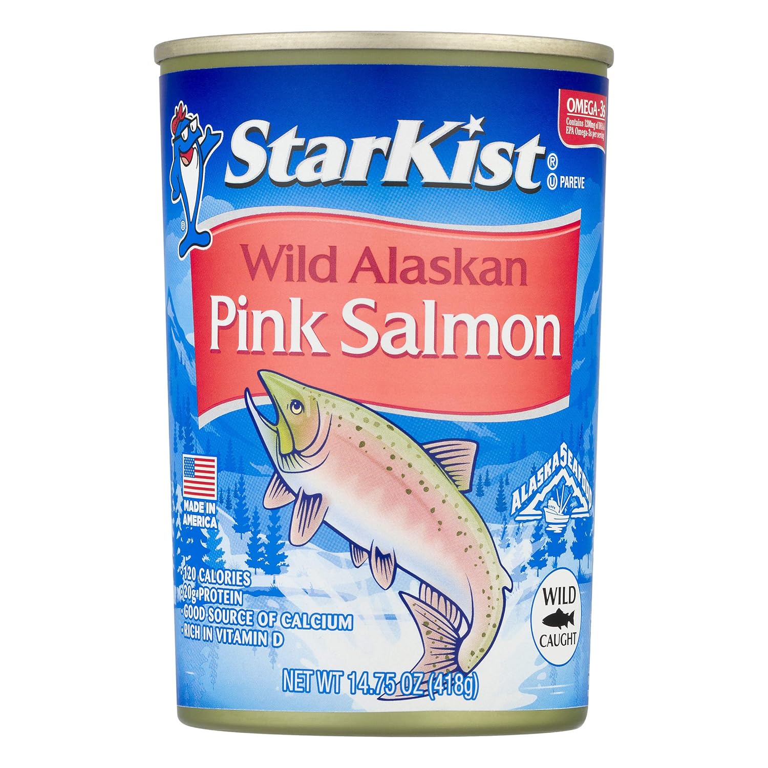 StarKist Wild Alaskan Pink Salmon, 14.75 Ounce (Pack of 12)
