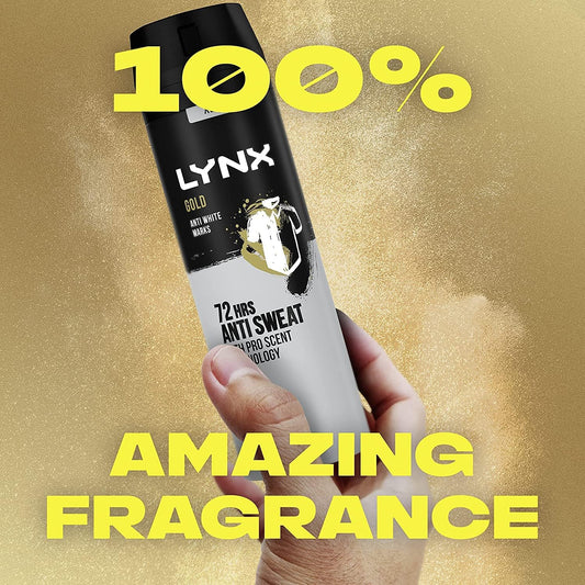 Lynx Gold Anti White Marks Anti-Perspirant Deodorant Spray 150 Ml