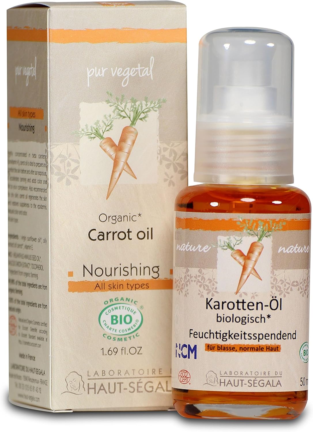 Laboratoire Du Haut-Segala Organic Carrot Oil, 50 Ml