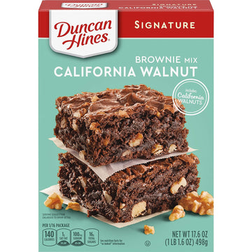 Duncan Hines Signature California Walnut Brownie Mix, 17.6 oz
