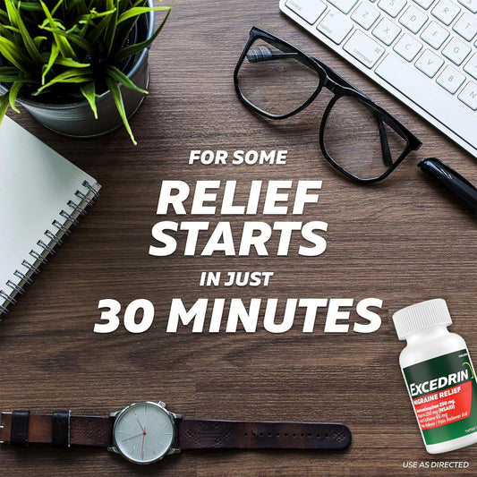 Excedrin Migraine Relief Caplets To Alleviate Migraine Symptoms - 200 Count