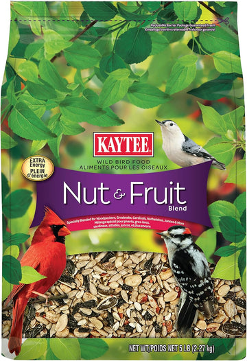 Kaytee Nut And Fruit Blend Stand Up Bag, 5-Pound