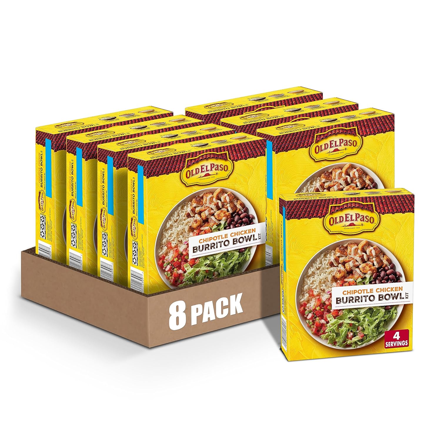 Old El Paso Burrito Bowl Kit Chipotle Chicken, 11 oz (Pack of 8)