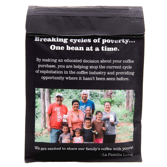 Leiva's Coffee - Dark Roast | Fair Trade | Organically Grown | Low Acidity | Single Origin | Hand Roasted | Farmer Direct (Whole Bean)