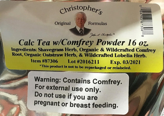 Christopher's Original Formulas Calc Tea Powder W/Comfrey 16
