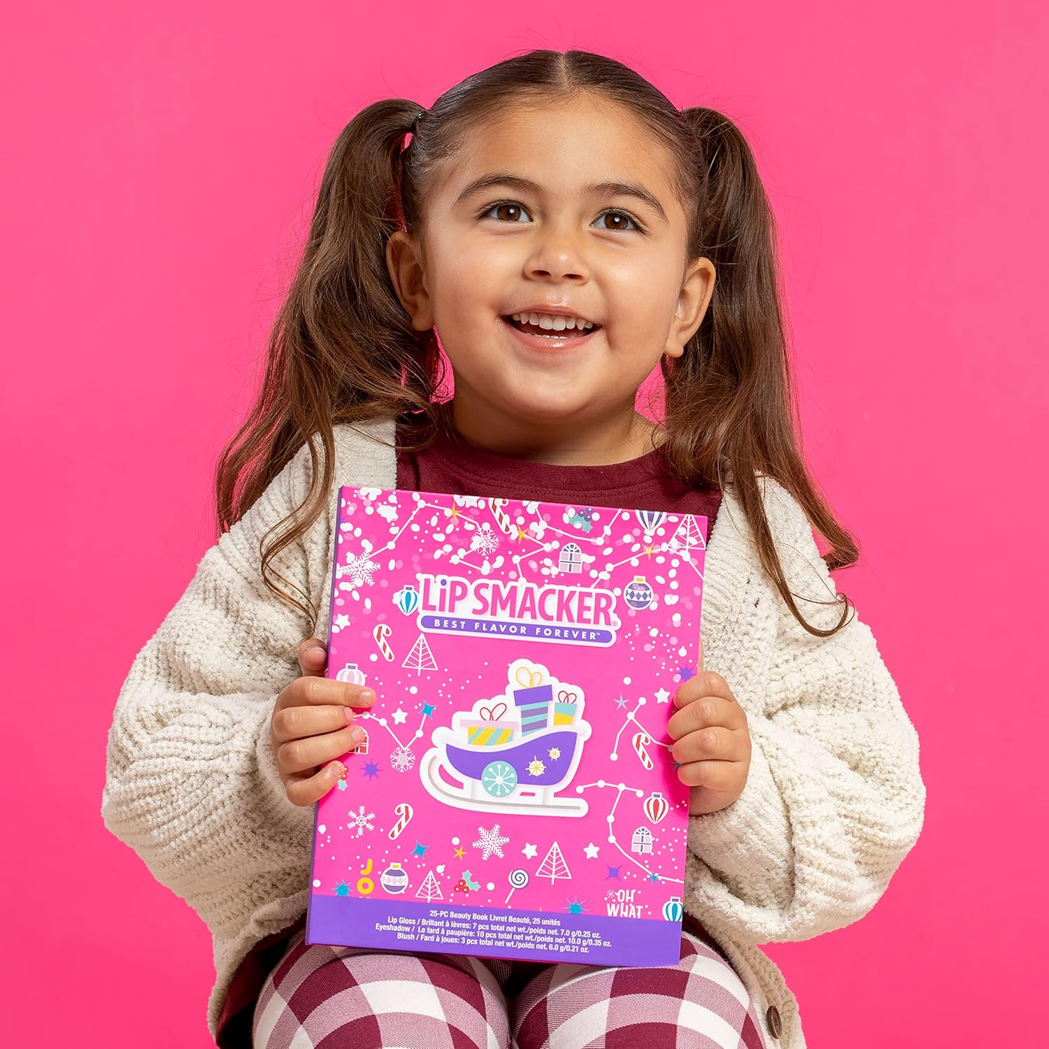 Lip Smacker Holiday Christmas Beauty Book Original & Best Makeup Set For Girls : Beauty & Personal Care