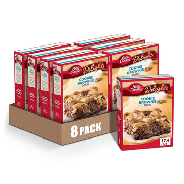 Betty Crocker Delights Cookie Brownie Bar Mix, 17.4 oz. (Pack of 8)