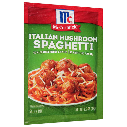 McCormick Italian Mushroom Spaghetti Sauce Mix, 1.5 Ounce (Pack of 12)