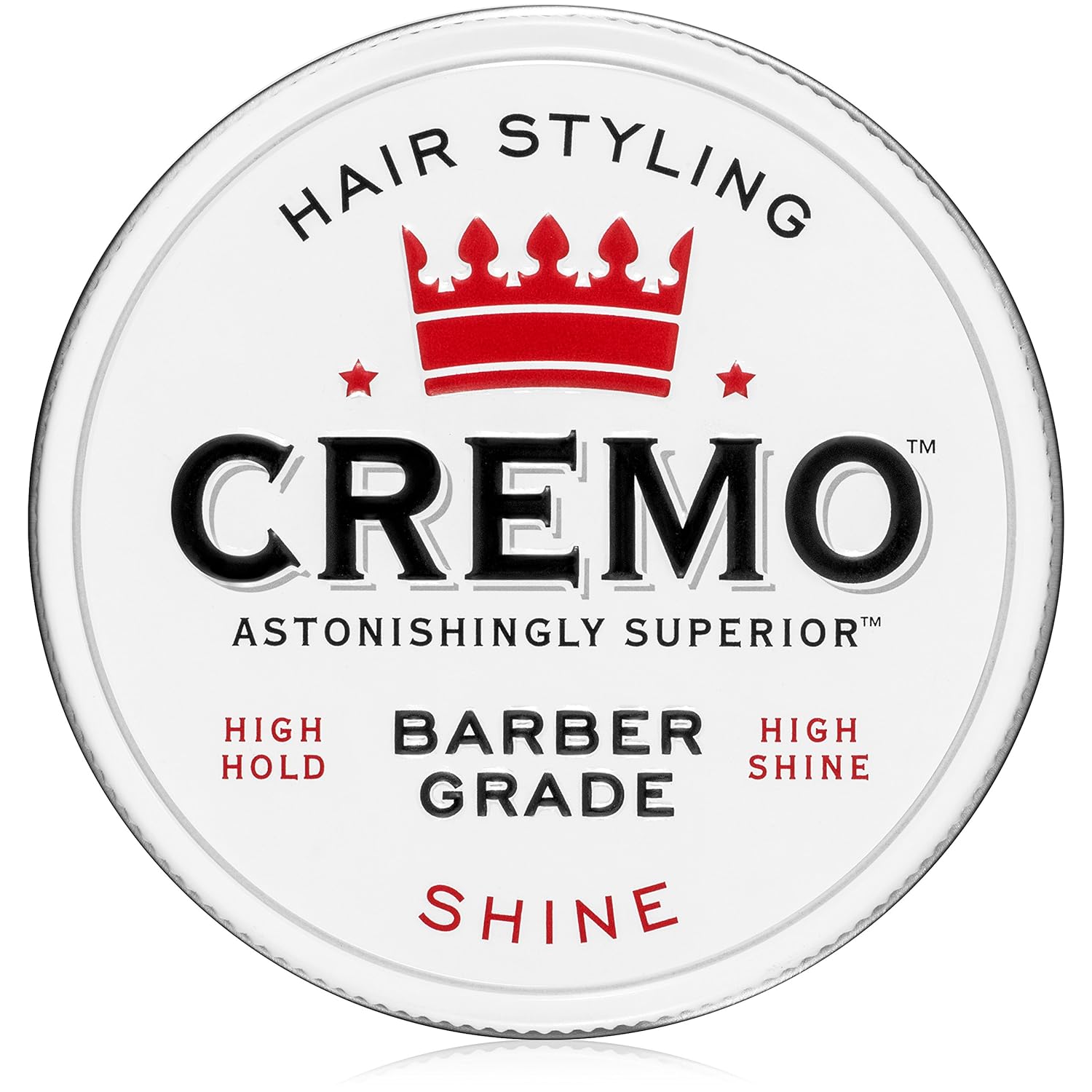 Cremo Premium Barber Grade Hair Styling Shine Pomade, High Hold & Shine, 4 Oz : Beauty & Personal Care