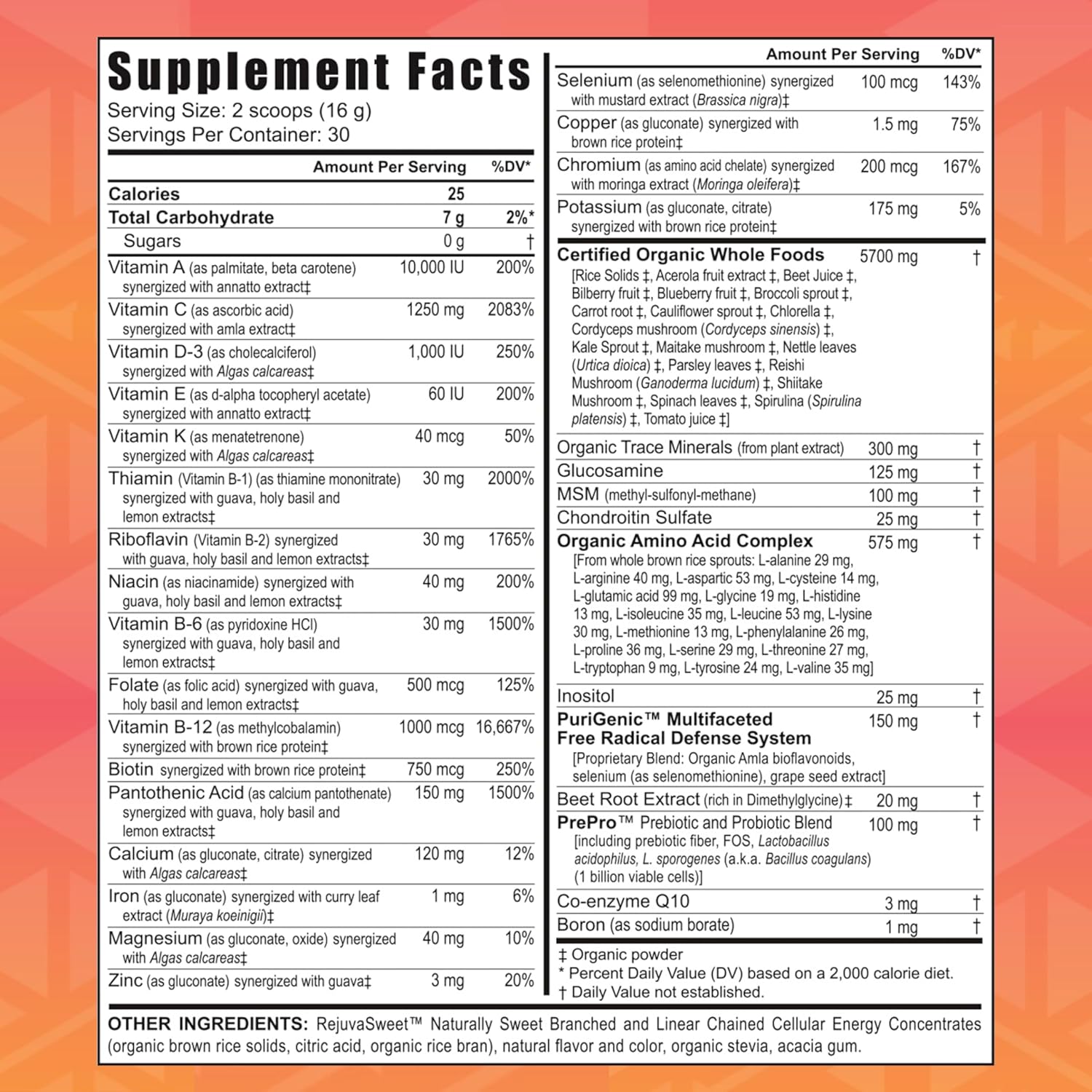 Beyond Tangy Tangerine 2.0 Citrus Peach Fusion - 1Lb - 6 Pack