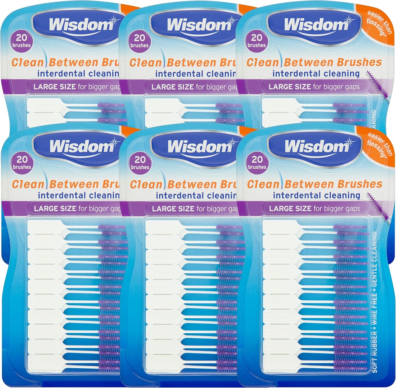 Wisdom Re:New 0.5Mm Interdental Brushes X30 - Pack Of 3 (90 Brushes Total) | Recycled Plastic