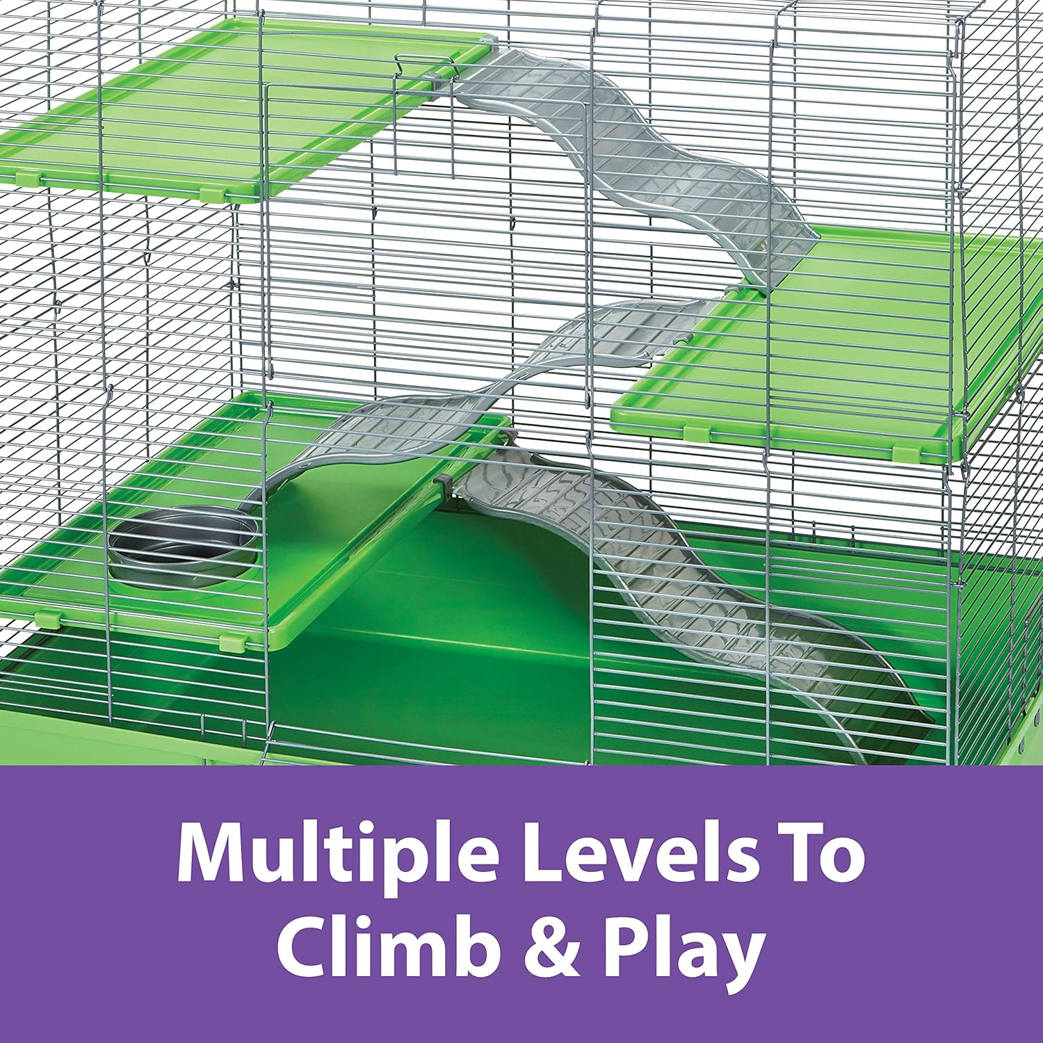 Kaytee My First Home Multi-Level Exotics Habitat for Pet Chinchillas, Rats, Degus, Sugar Gliders and Other Exotic Small Animals : Pet Habitats : Pet Supplies