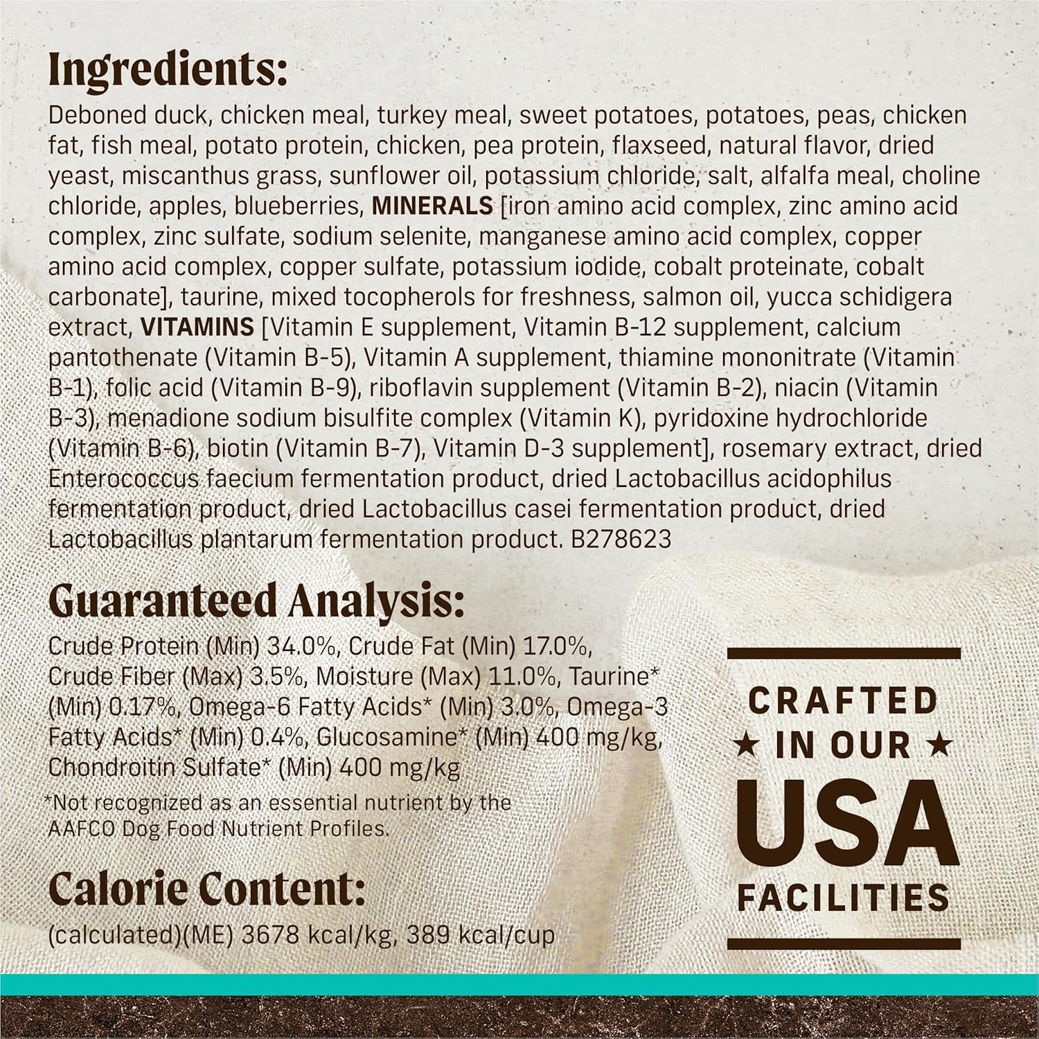Merrick Premium Grain Free Dry Adult Dog Food, Wholesome and Natural Kibble with Real Duck and Sweet Potato - 4.0 lb. Bag : Pet Supplies