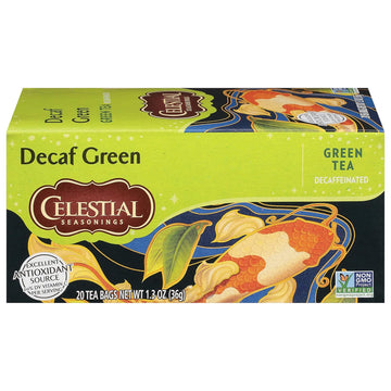 Celestial Seasonings Green Tea, Decaffeinated, 20 Tea Bags (Pack Of 6) (Packaging May Vary)