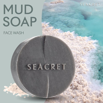 Seacret Dead Sea Mud Bar Soap - Black Soap Bar For Face And Body, All Natural Soap, Suitable For Normal To Oily Skin, Cruelty-Free, Sls Free, Paraben Free, Gluten Free, 4.4 Oz