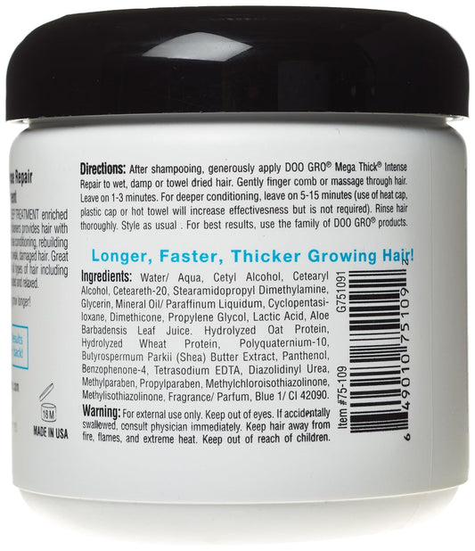 Doo Gro Mega Thick Rebuilding Intense Repair Thickening Treatment, 16 Ounce