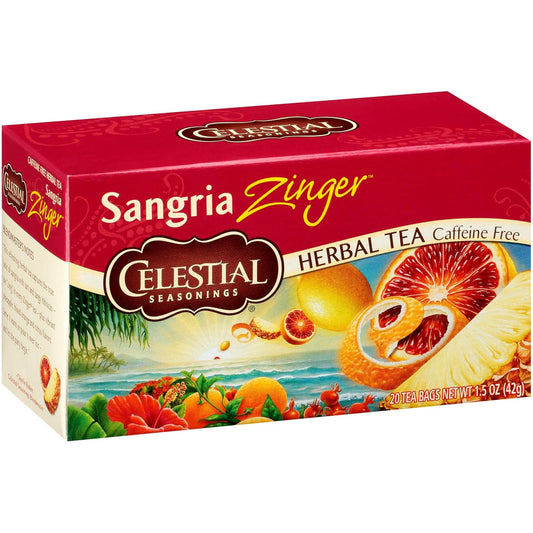 Celestial Seasonings Herbal Tea, Sangria Zinger, 20 Count