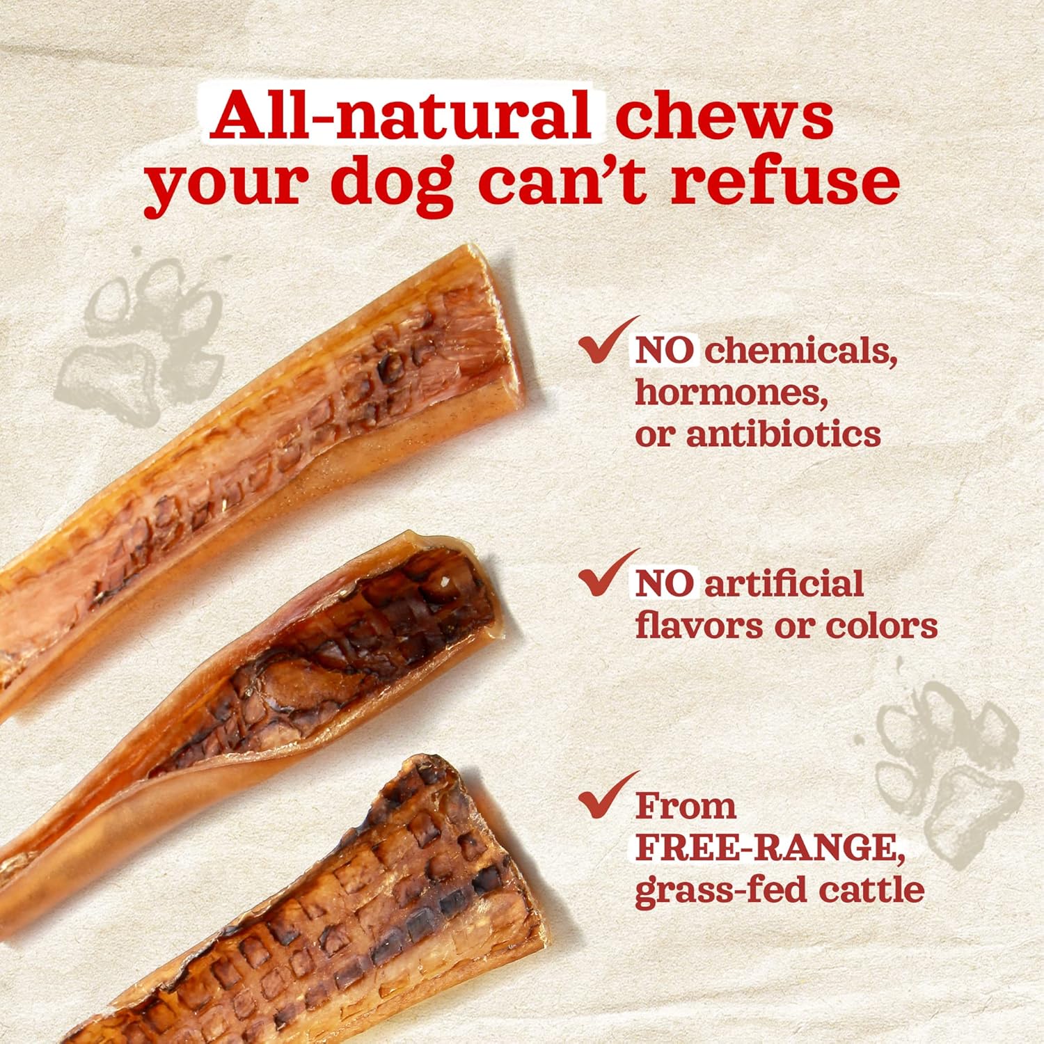 Natural Farm Bully Slices (4-6 Inch, 16 Oz.), Beef Cheek Chips from Grass-Fed Cows, Non-GMO, Grain-Free, Natural Long-Lasting Dog Chews for Small, Medium & Large Dogs, Great Rawhide Alternative : Pet Supplies