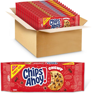 Chips Ahoy! Chewy Chocolate Chip Cookies, Family Size, 12 - 19 Oz Packs