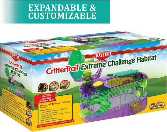 Kaytee Crittertrail Extreme Challenge Habitat For Pet Dwarf Hamsters, Gerbils Or Mice