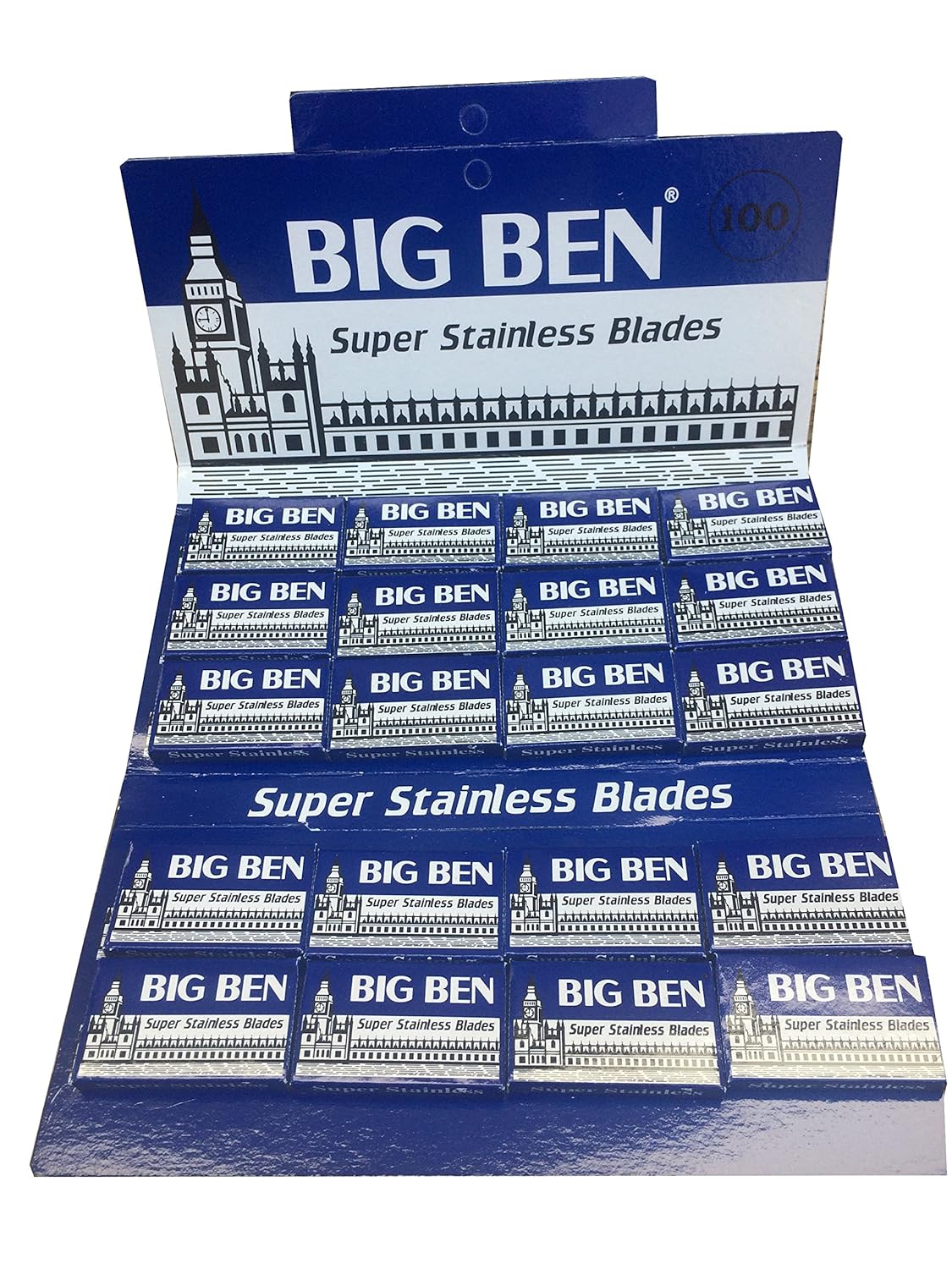 100 Big Ben Super Stainless Double Edge Razor Blades