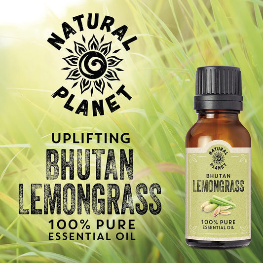 Natural Planet Lemongrass Essential Oil 15Ml Natural 100% Pure & Undiluted Therapeutic Grade Pure, Cruelty Free
