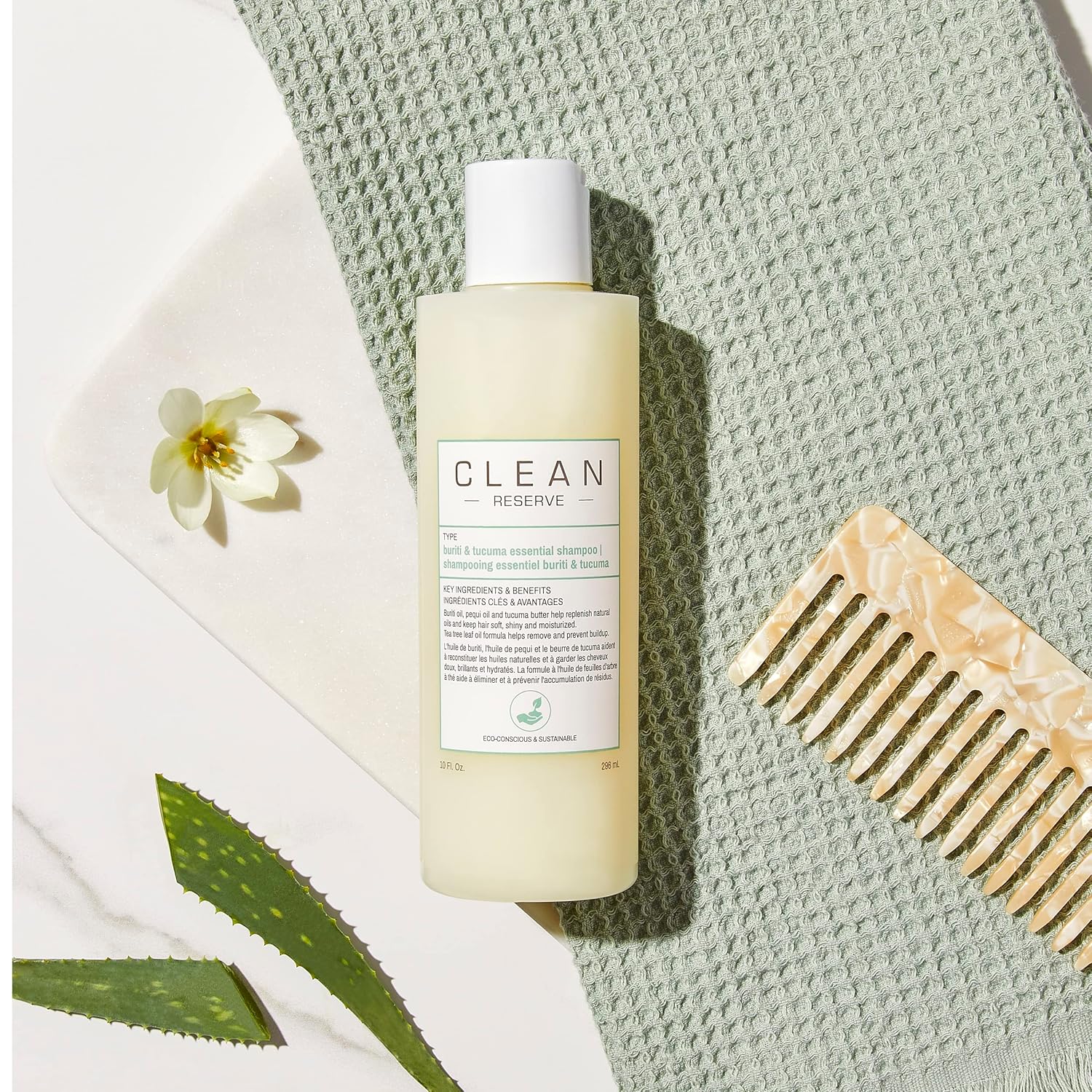 Clean Reserve Buriti & Tucuma Essential Hair Shampoo | Vegan : Beauty & Personal Care