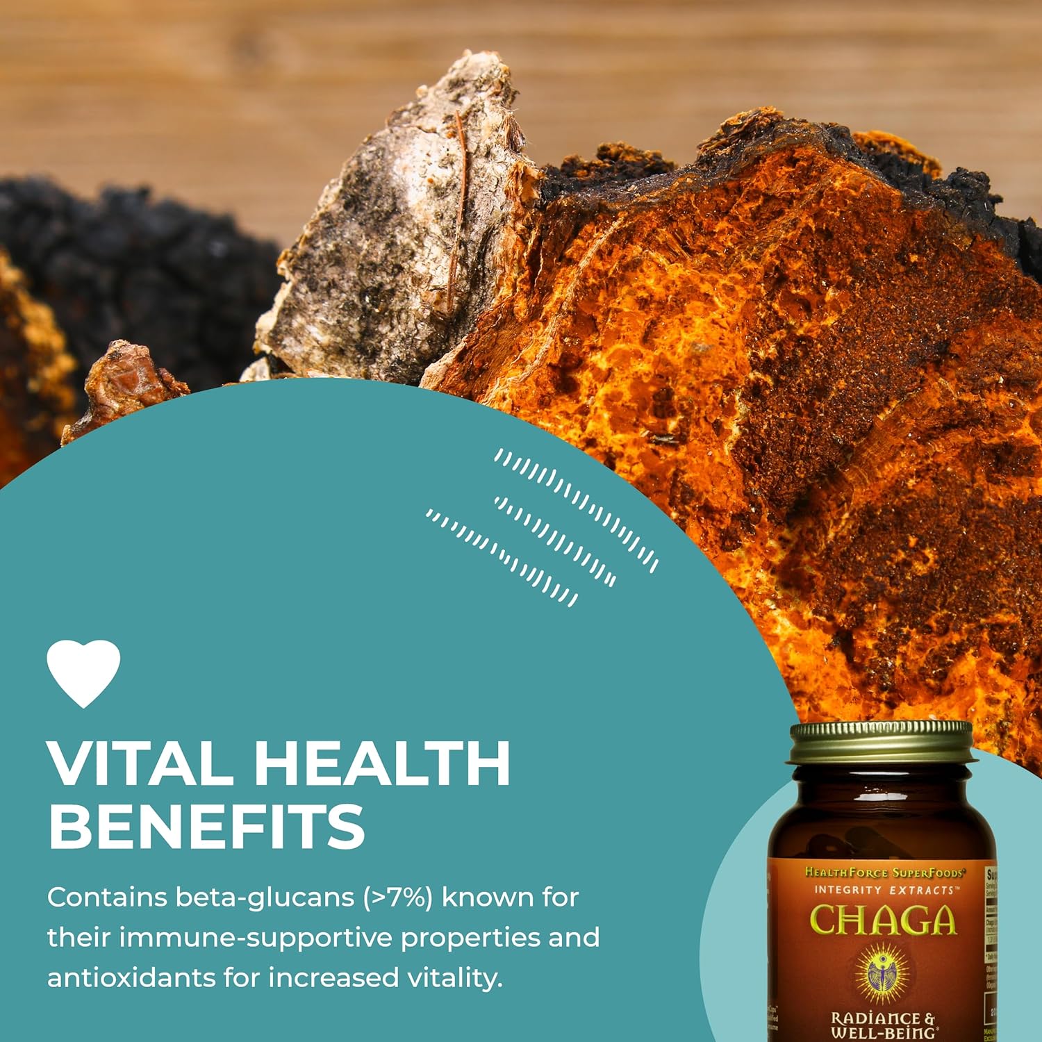 HEALTHFORCE SUPERFOODS Integrity Extracts Chaga - Powder - 150 Grams