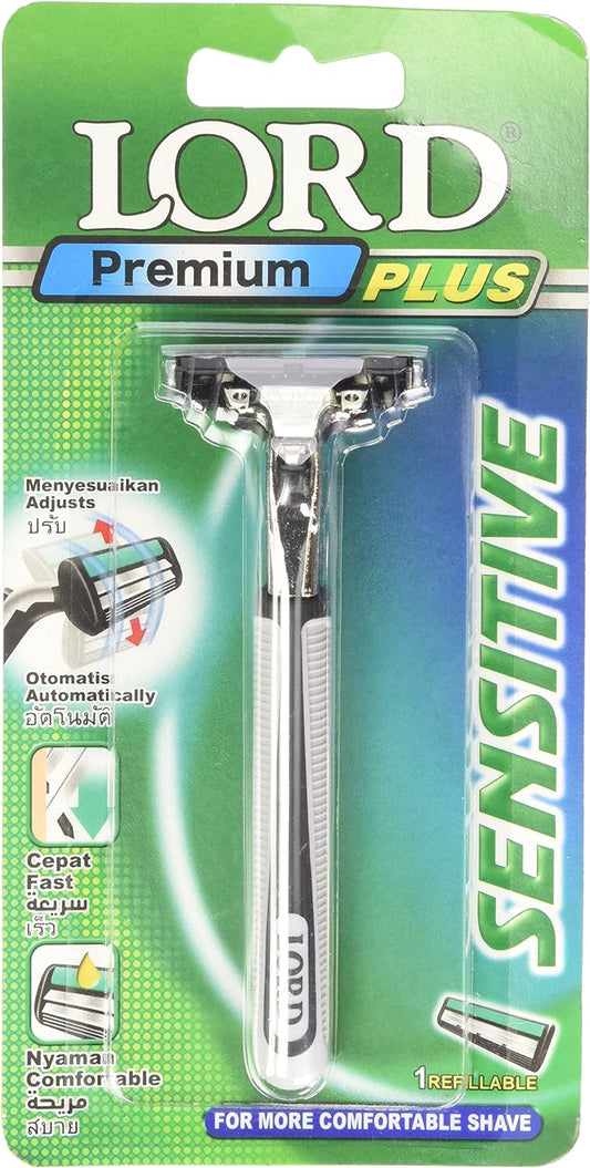 Lord Premium Plus Twin Blade Razor With Pivoting Head And 1 Blade