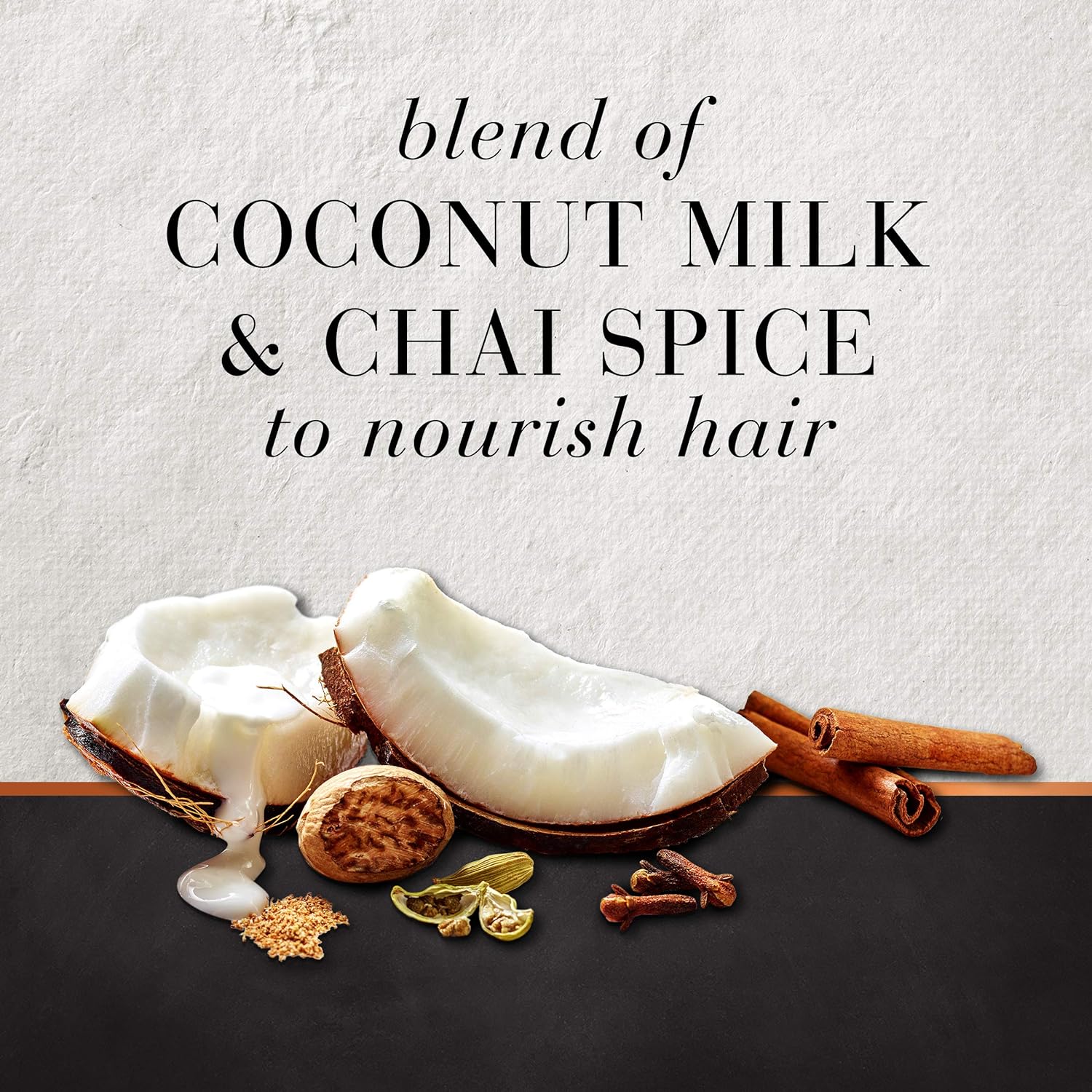 Sulfate Free Shampoo, Dye Free Nourishing Treatment, Coconut and Chai Spice, Hair Food, 17.9 FL OZ : Beauty & Personal Care