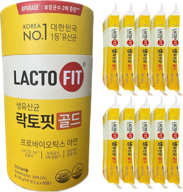 [Chong Kun Dang] Lacto-Fit Probiotics Gold (1 Pack),3.53 Oz