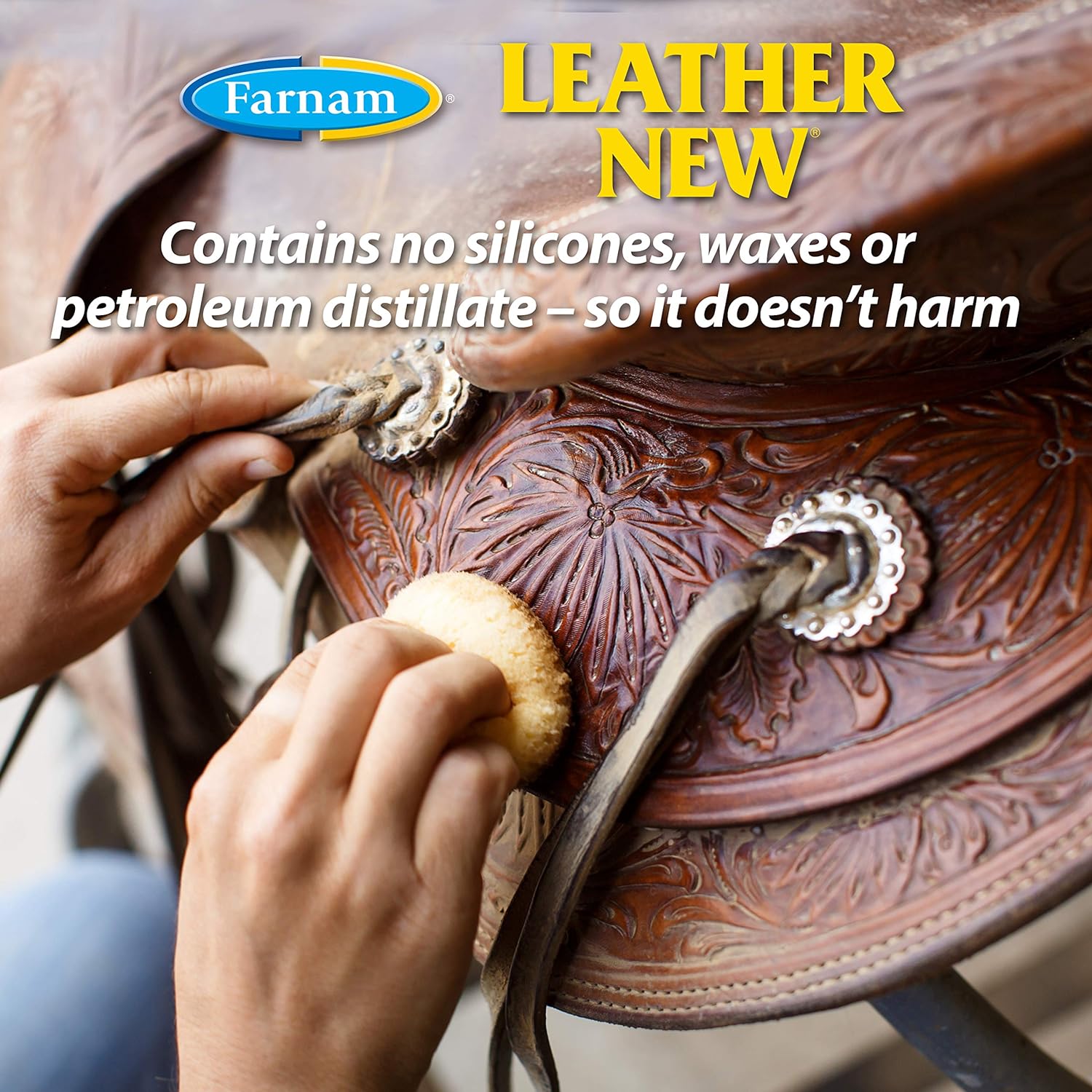 Farnam Leather New Deep-Cleaning Conditioner and Restorer for Saddles and Leather, 16 Ounces : Farnam/VPL Central Life Sciences: Pet Supplies