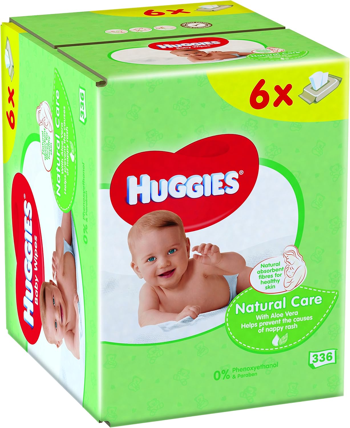 Huggies Natural Care Baby Wipes - 6 Packs (336 Wipes Total) : Amazon.co.uk: Baby Products