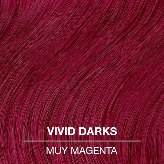 Wella Colorcharm Vivid Darks Permanent Cream Color, Vibrant Color For Dark Hair, Nourishing Vegan Formula, No Bleach Needed, Muy Magenta + Wella Colorcharm 30 Vol. Cream Developer Bundle