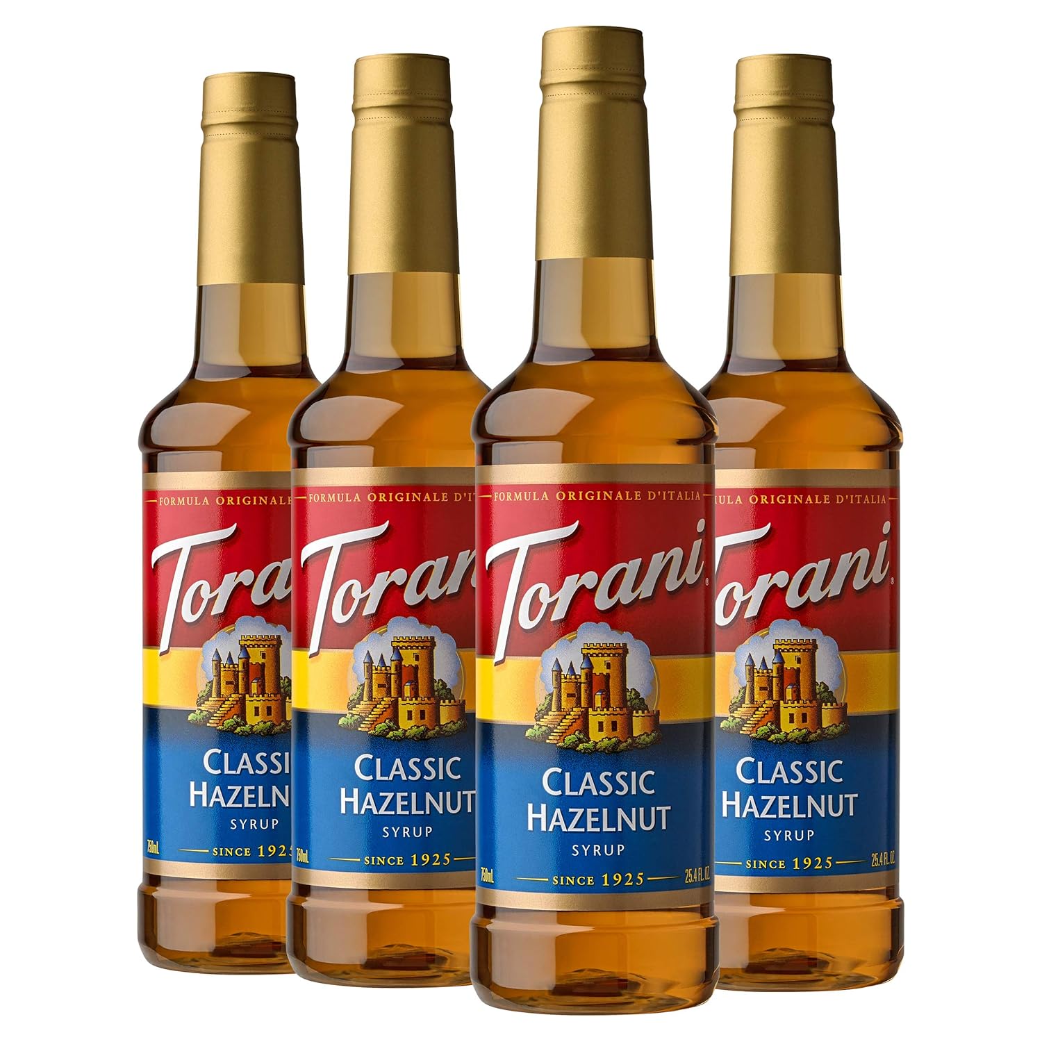 Torani Syrup, Classic Hazelnut, 25.4 Ounces (Pack Of 4)