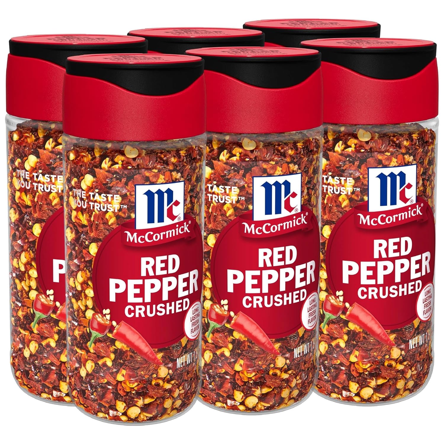 McCormick Crushed Red Pepper, 1.5 oz (Pack of 6)