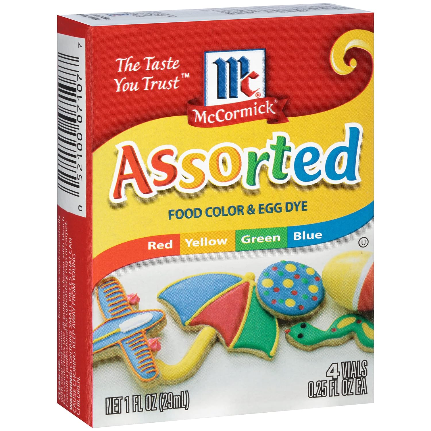 McCormick Assorted Food Color & Egg Dye, 1 fl oz