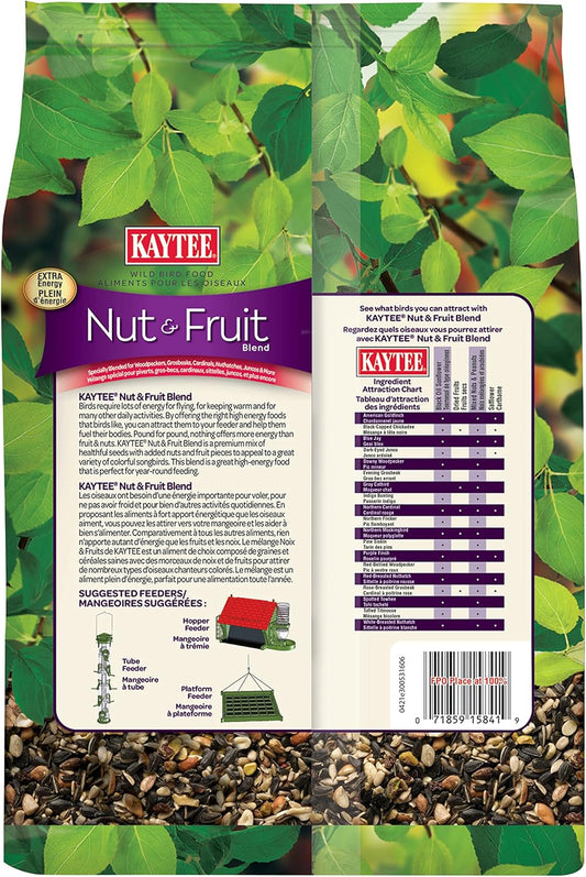 Kaytee Nut And Fruit Blend Stand Up Bag, 5-Pound