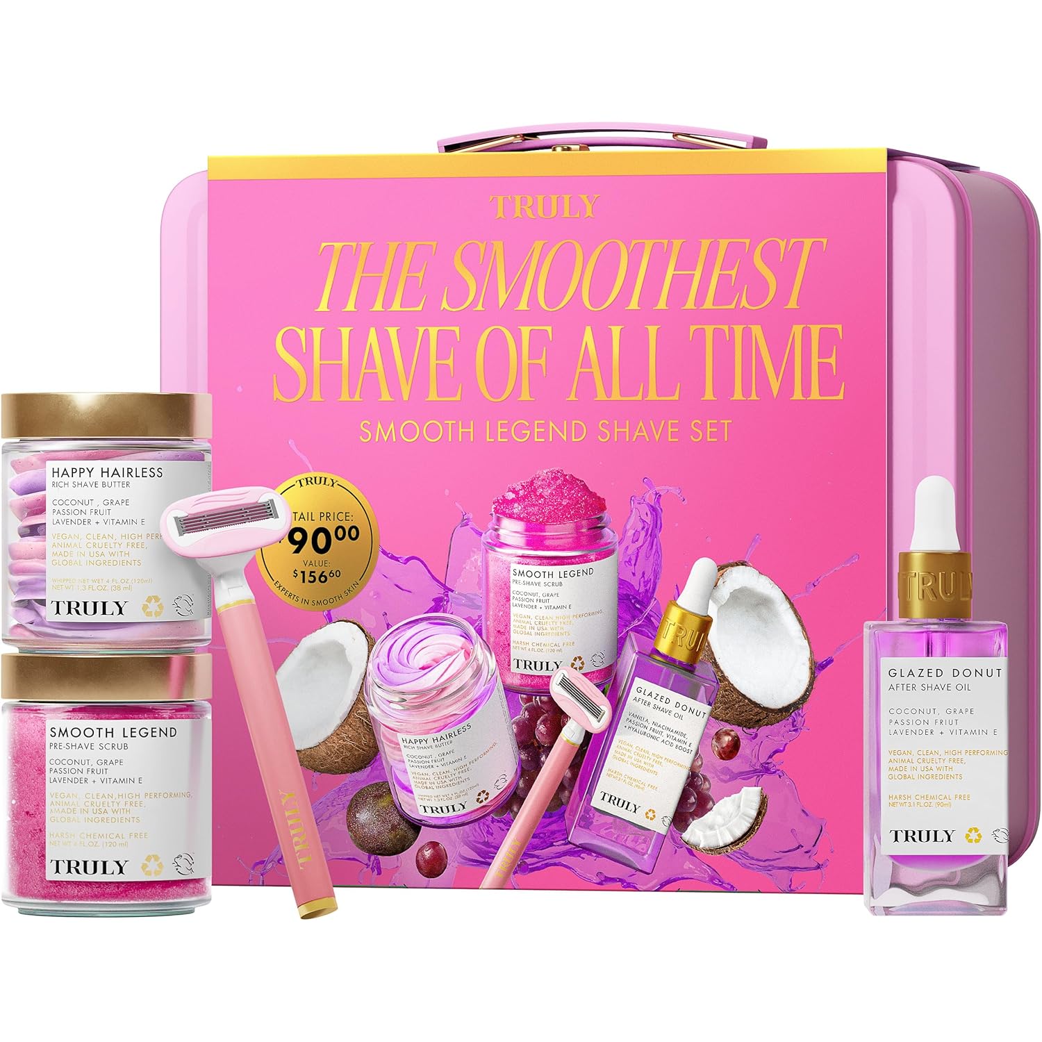 Truly Luxury Shave Set | The Ultimate Shaving Collection | For Smooth, Ingrown Free Skin