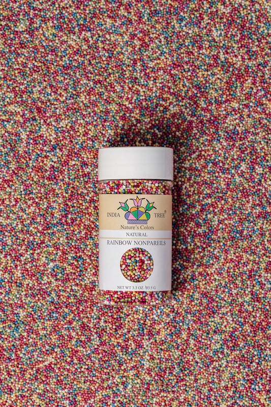 Nature'S Colors Rainbow Nonpareils 3.3 Oz Jar | Natural Plant-Based Sprinkles